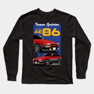 Retro Trueno AE86 Car Long Sleeve T-Shirt